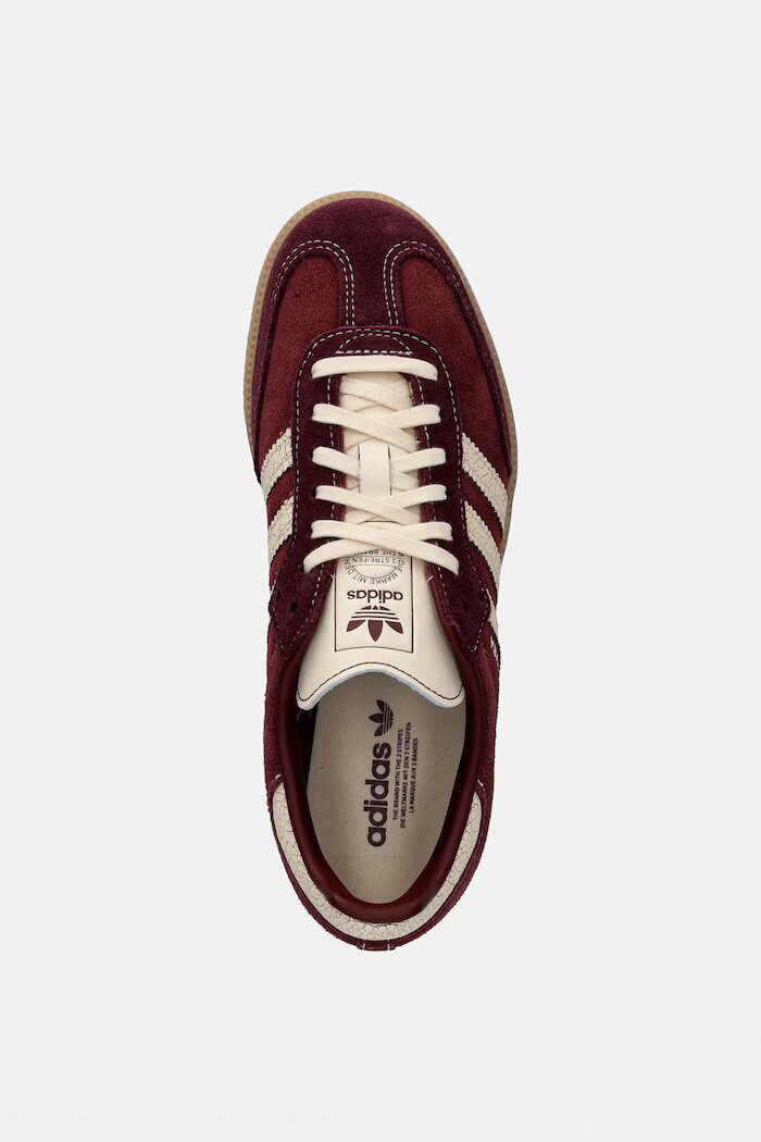 adidas Originals SAMBA OG маратонки за деца от велур кафяви KK4979