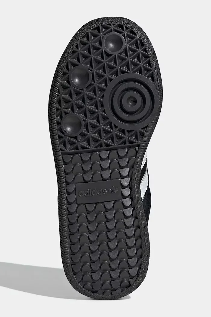adidas Originals SAMBA XLG маратонки за деца от велур черни JP9522