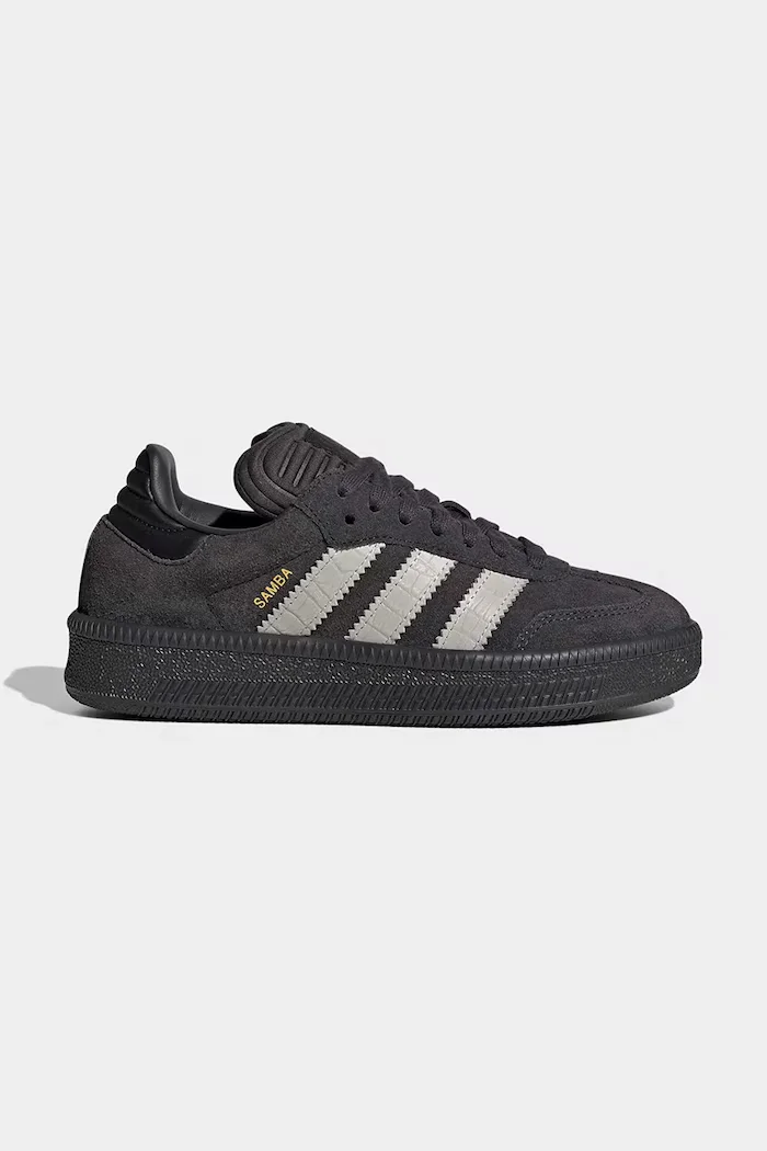 adidas Originals SAMBA XLG маратонки за деца от велур кафяви JP9521