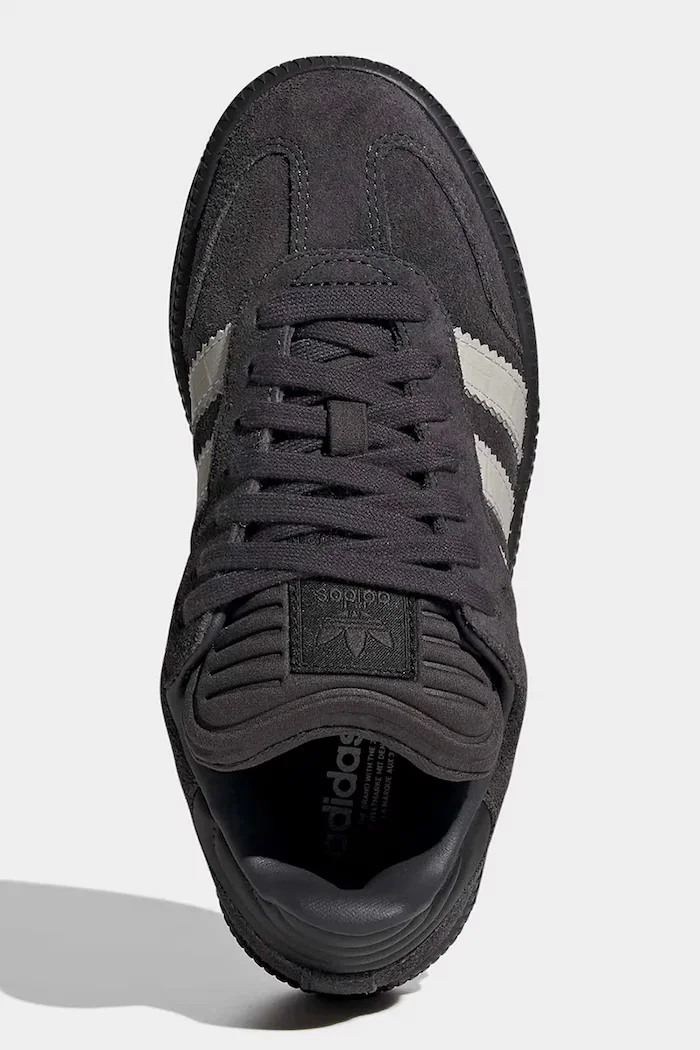 adidas Originals SAMBA XLG маратонки за деца от велур кафяви JP9521