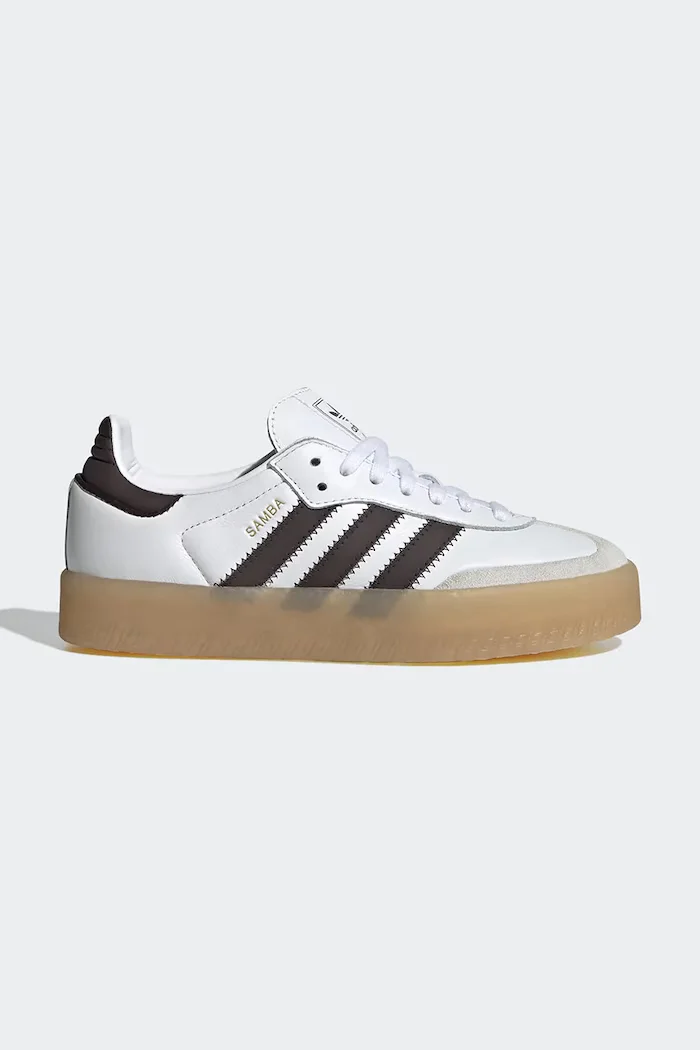 adidas Originals SAMBAE маратонки за деца от кожа бели KJ9952