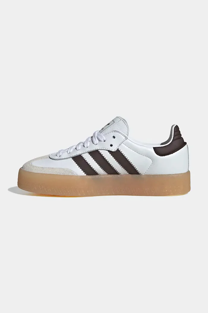 adidas Originals SAMBAE маратонки за деца от кожа бели KJ9952