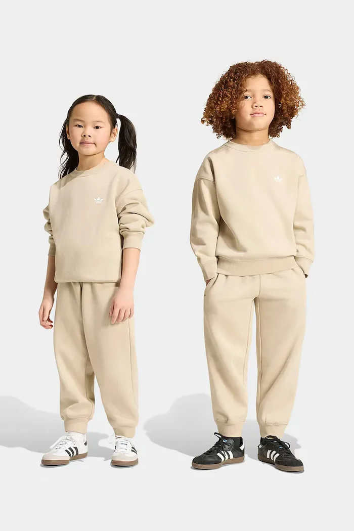 adidas Originals спортен анцуг за деца с памук бежов KS1284
