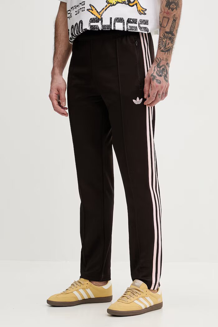 adidas Originals Спортен панталон Beckenbauer мъжки в кафяво с апликация KE1667