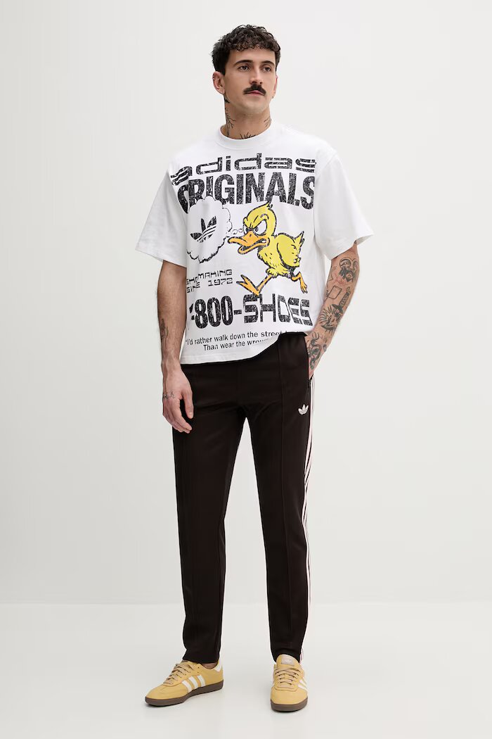 adidas Originals Спортен панталон Beckenbauer мъжки в кафяво с апликация KE1667