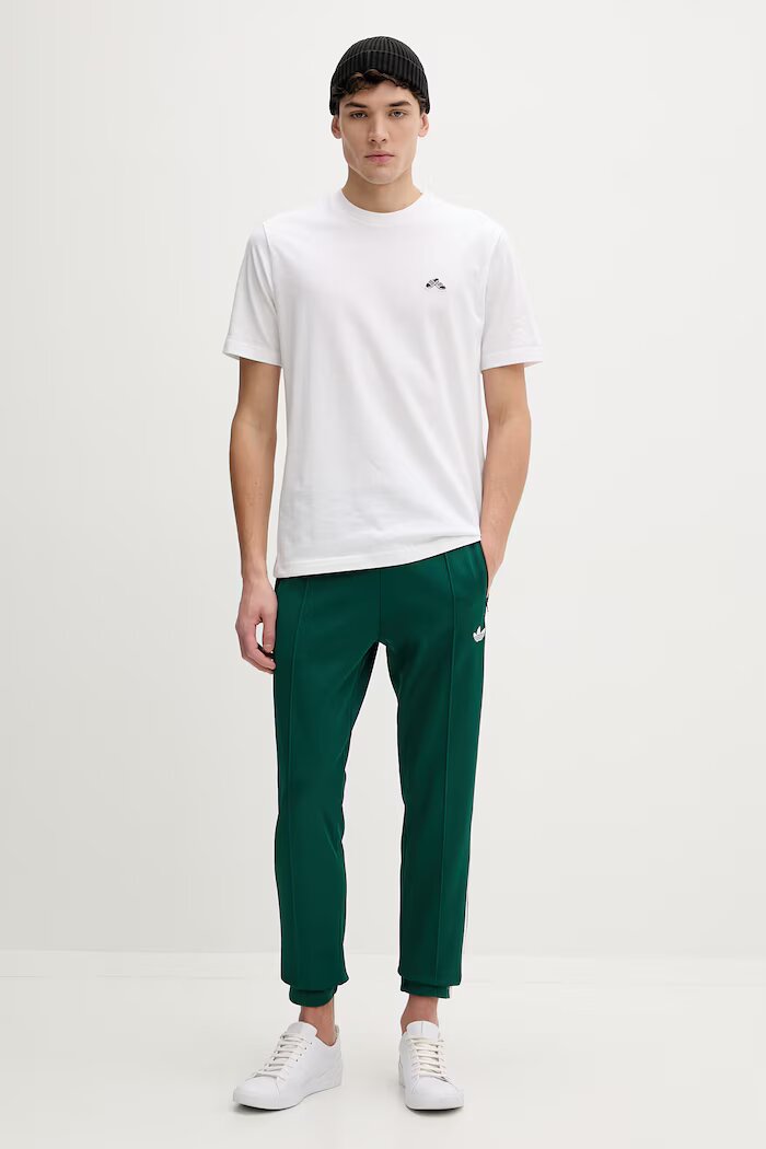 adidas Originals Спортен панталон Beckenbauer мъжки в зелено с десен KE1668