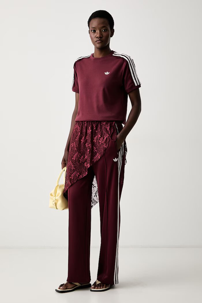 adidas Originals спортен панталон дамски Lace Injection бордо LG4272