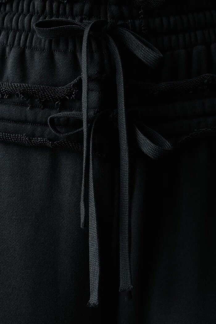 adidas Originals спортен панталон дамски от памук SST Double черен с висока талия KS9235