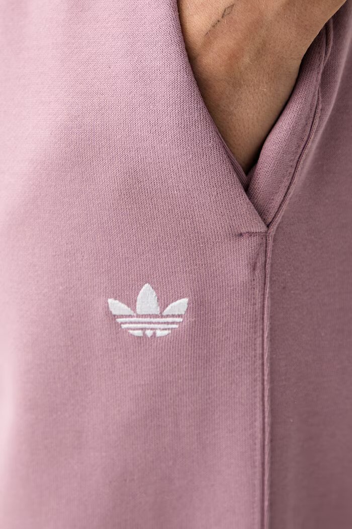 adidas Originals спортен панталон дамски с памук Essentials розов с висока талия KT2280