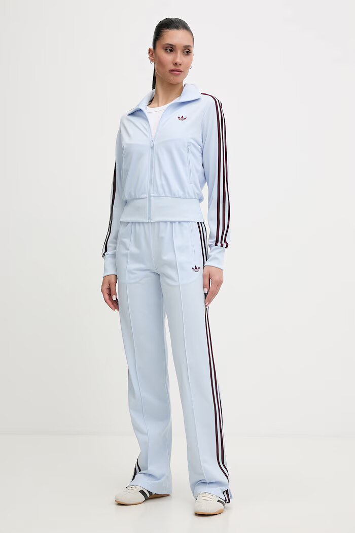 adidas Originals спортен панталон дамски син със стандартна талия KC6561