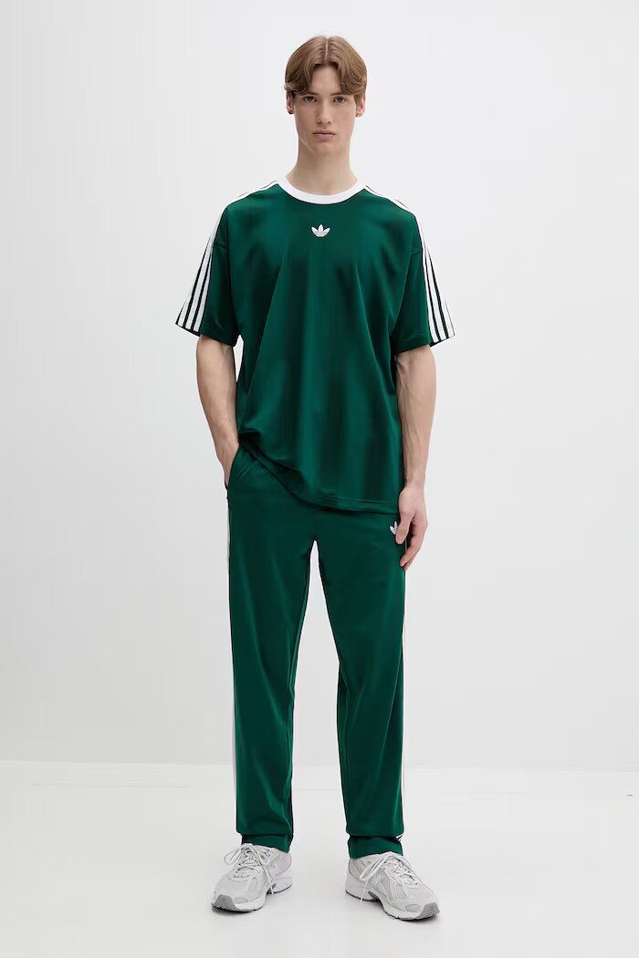 adidas Originals Спортен панталон Firebird мъжки в зелено с апликация KD8317