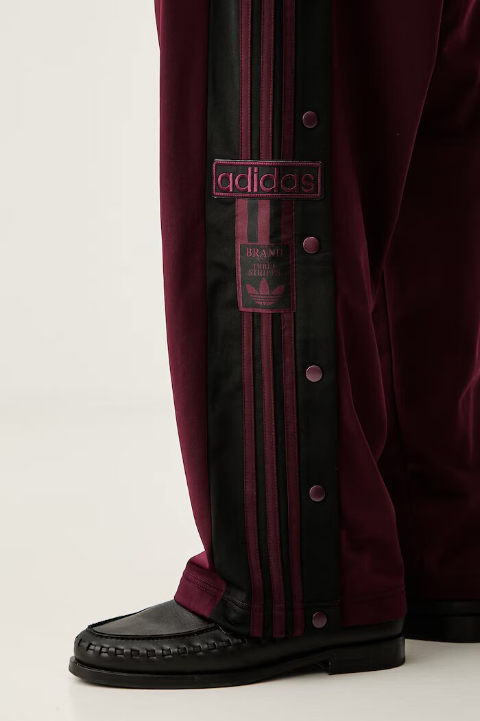 adidas Originals спортен панталон мъжки Adibreak бордо с висока талия KS4977