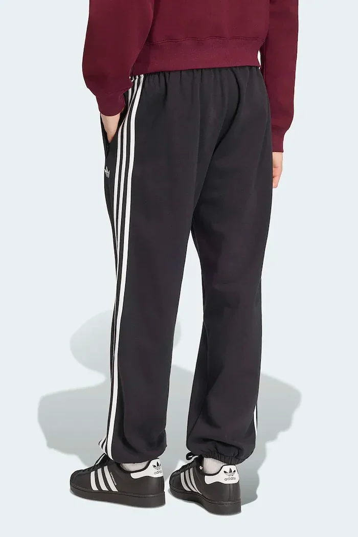adidas Originals спортен панталон мъжки с памук Adicolor черен със стандартна талия KV9280