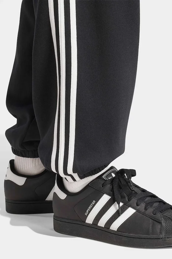 adidas Originals спортен панталон мъжки с памук Adicolor черен със стандартна талия KV9280