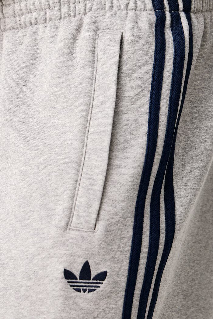 adidas Originals спортен панталон мъжки с памук Adicolor сив със стандартна талия KV9276