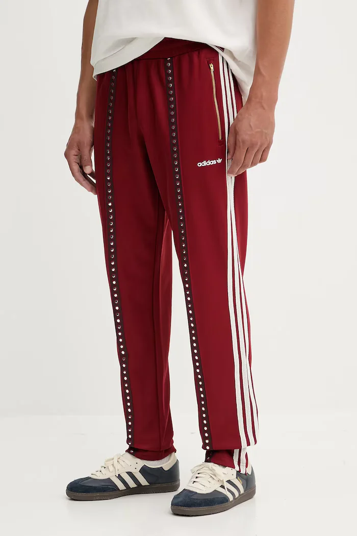 adidas Originals Спортен панталон мъжки в бордо с апликация KA4391