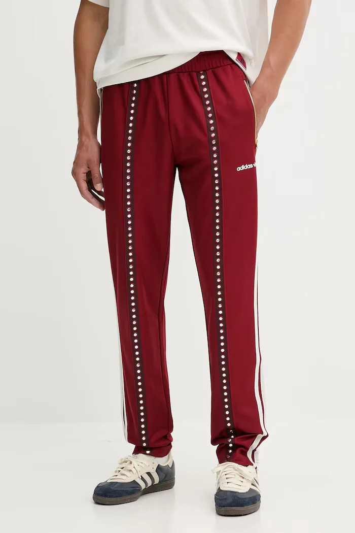 adidas Originals Спортен панталон мъжки в бордо с апликация KA4391
