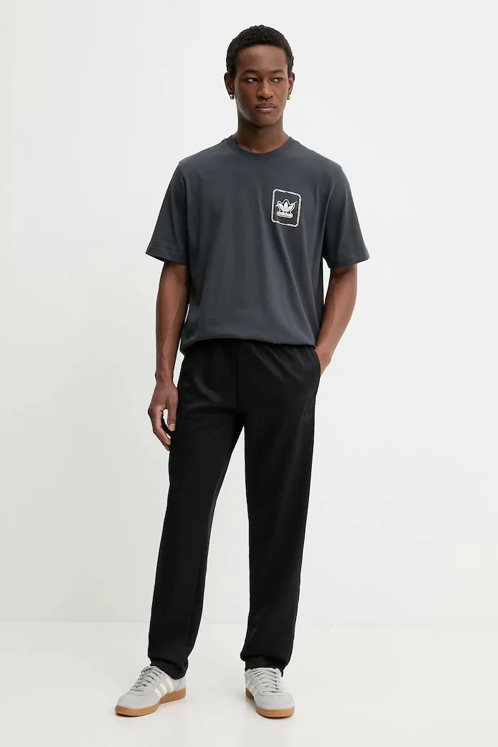 adidas Originals Спортен панталон мъжки в черно с изчистен дизайн KE3522