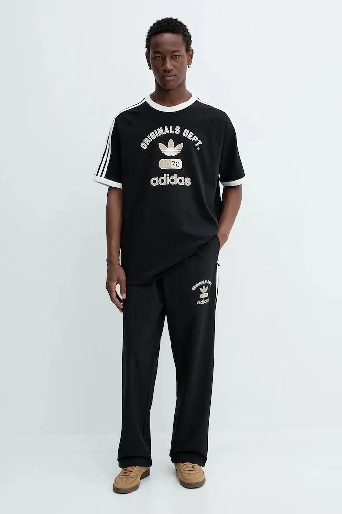 adidas Originals Спортен панталон OG Dept Tp мъжки в черно с принт KD6253