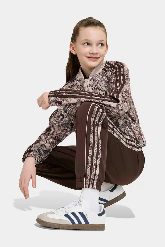 adidas Originals спортен панталон за деца кафяв със стандартна талия KU9715