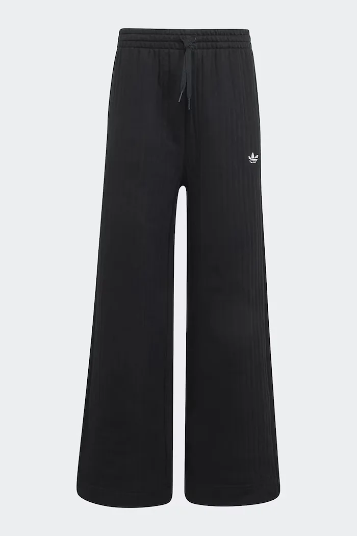 adidas Originals спортен панталон за деца с памук черен с висока талия KR1032
