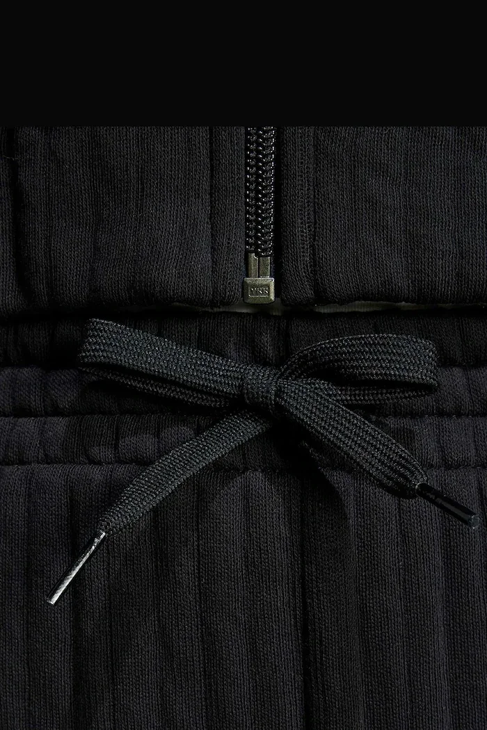 adidas Originals спортен панталон за деца с памук черен с висока талия KR1032