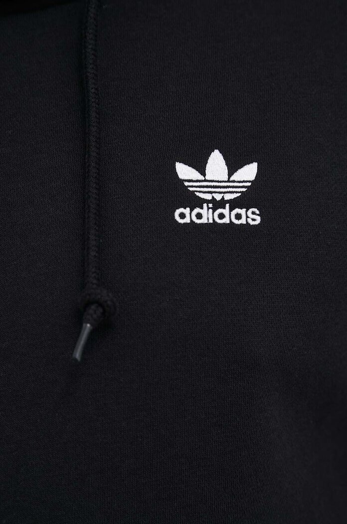 adidas Originals Суичър 3-Stripes в черно с качулка апликация IM2088