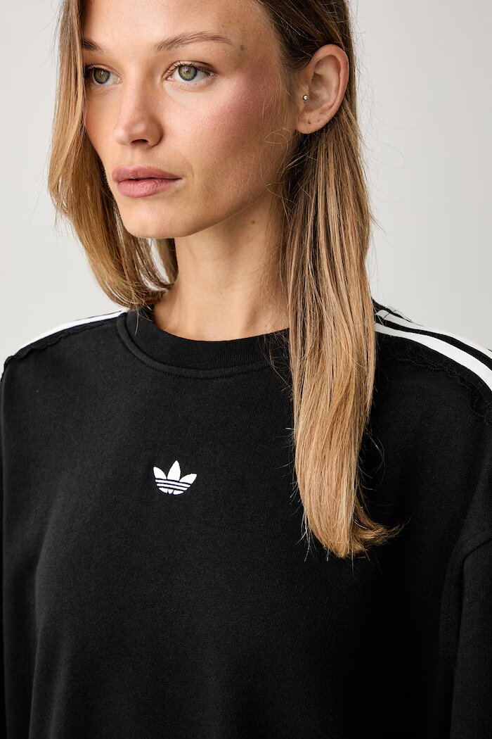 adidas Originals суичър дамски от памук Lace Injection черен LG4251