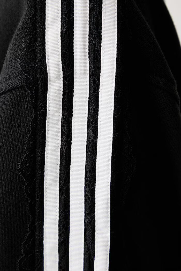 adidas Originals суичър дамски от памук Lace Injection черен LG4251