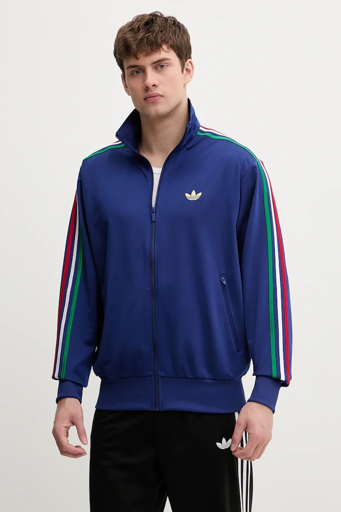 adidas Originals Суичър Firebird мъжки в синьо с апликация KD3846