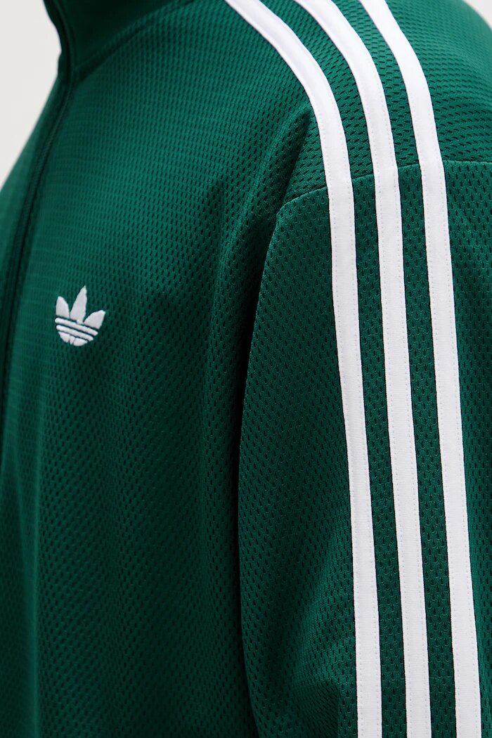 adidas Originals Суичър Firebird мъжки в зелено с апликация KD4076