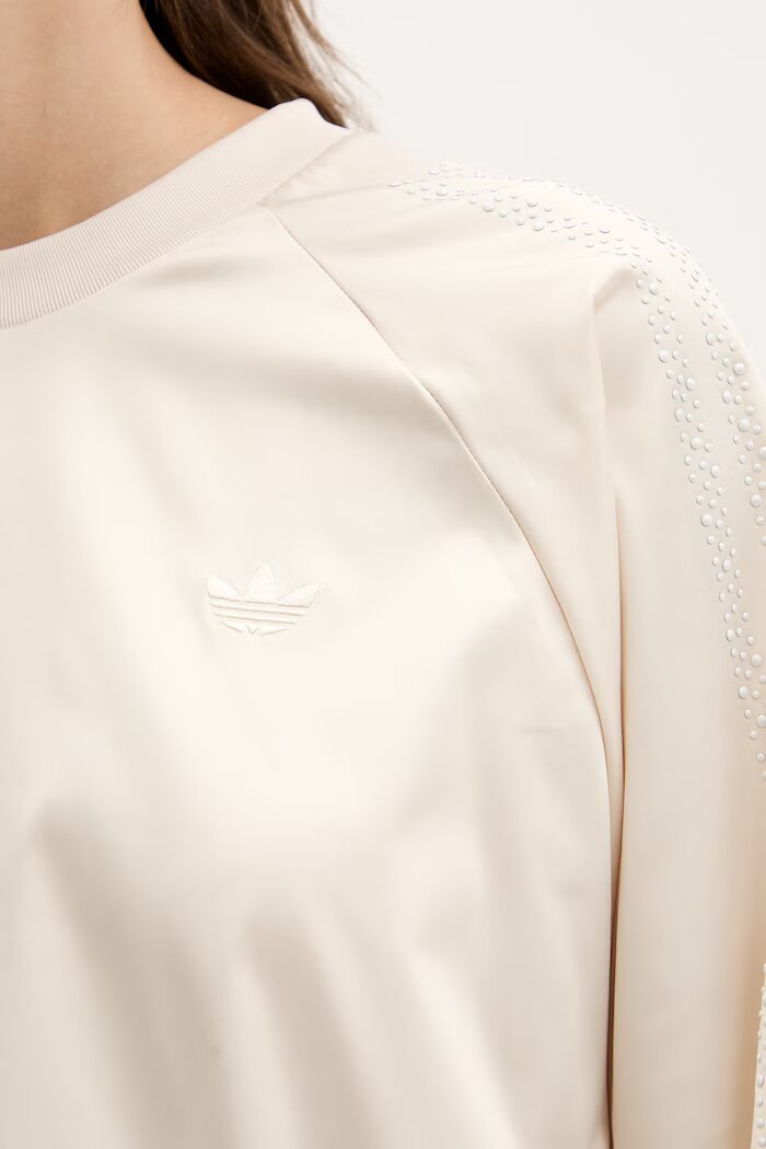 adidas Originals Суичър Pearl в бежово с изчистен дизайн KE3353