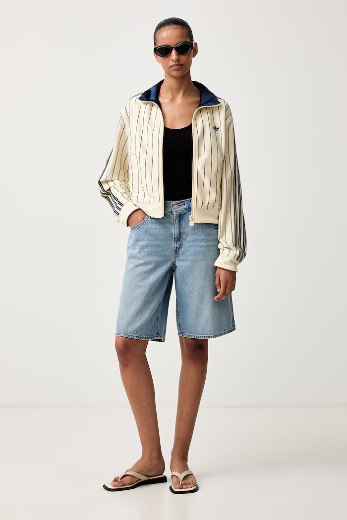 adidas Originals суичър с две лица дамски Firebird жълт KR7031