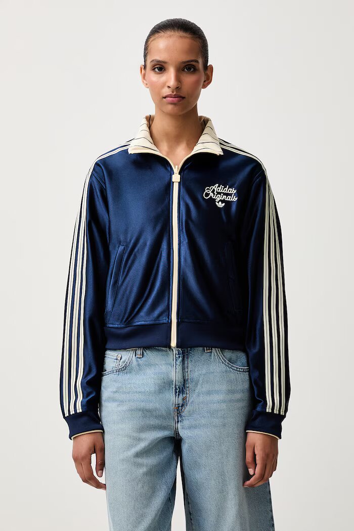 adidas Originals суичър с две лица дамски Firebird жълт KR7031