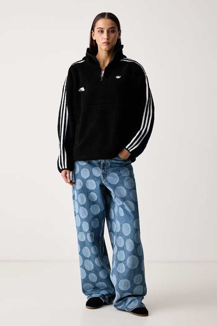 adidas Originals суичър с качулка дамски Adiluna Season 2 x Jennie черен LD8926