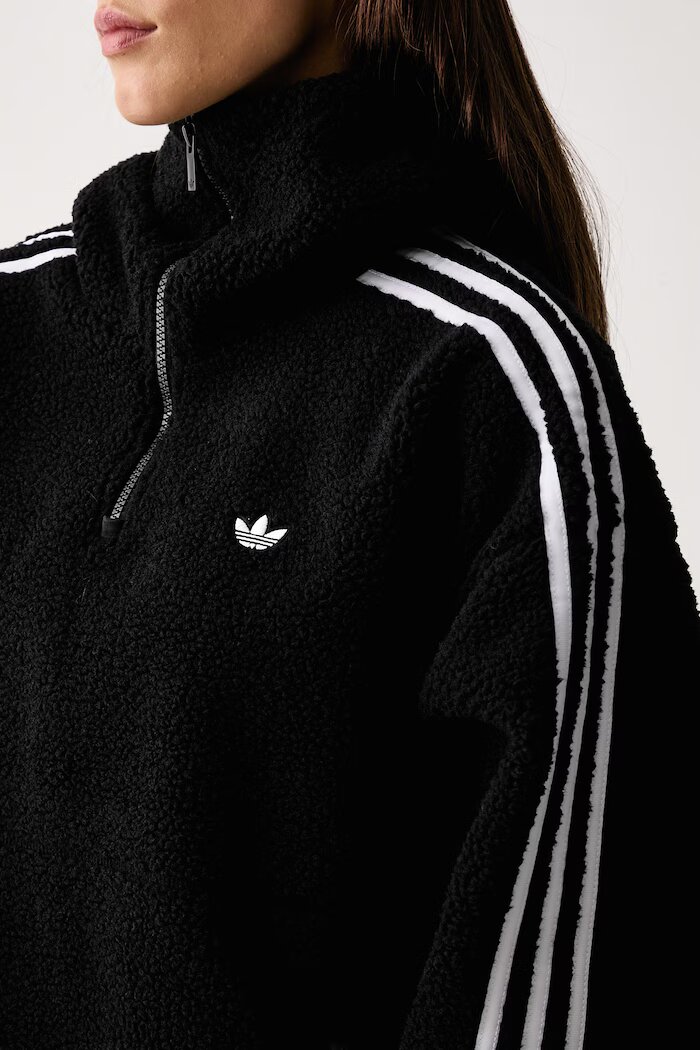 adidas Originals суичър с качулка дамски Adiluna Season 2 x Jennie черен LD8926