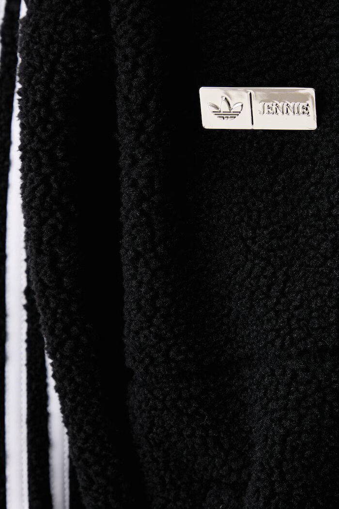 adidas Originals суичър с качулка дамски Adiluna Season 2 x Jennie черен LD8926