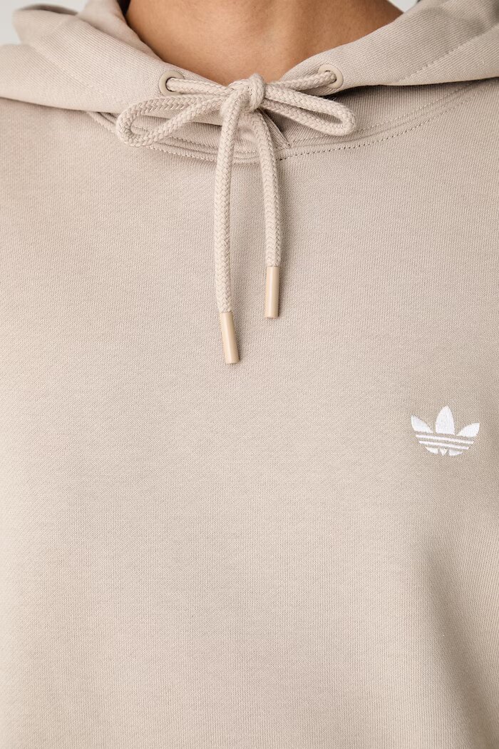 adidas Originals суичър с качулка дамски с памук Essentials бежов KR3591