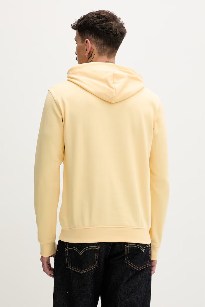 adidas Originals суичър с качулка мъжки от памук жълт KE1158