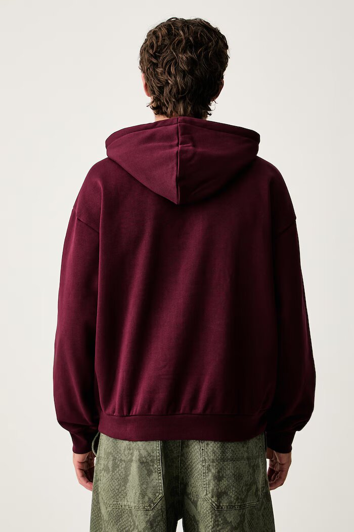 adidas Originals суичър с качулка мъжки с памук Adicolor Classics бордо KS7506