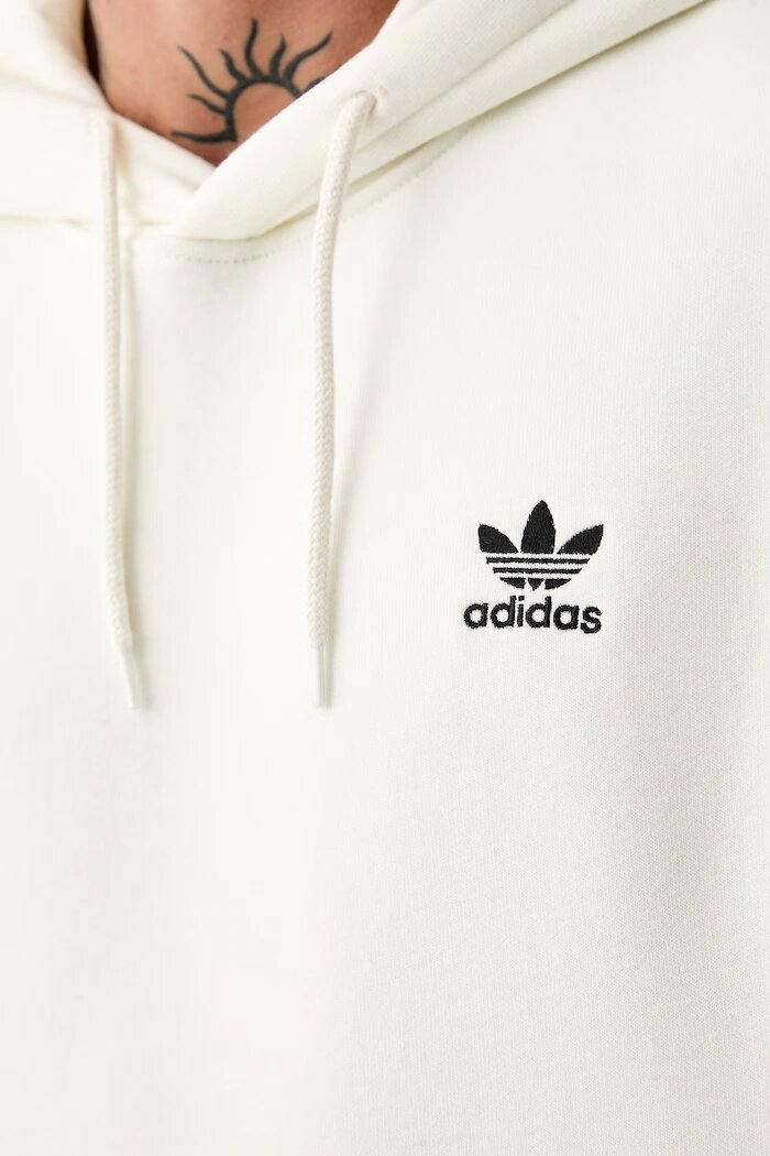 adidas Originals суичър с качулка мъжки с памук бежов LF9232