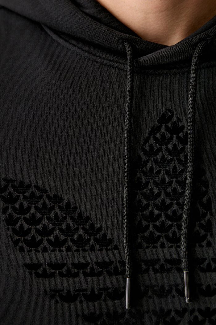 adidas Originals суичър с качулка мъжки с памук MONOGRAM HD черен KD1358