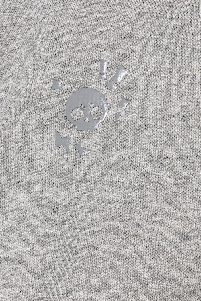 adidas Originals суичър с качулка за деца с памук сив KW0649