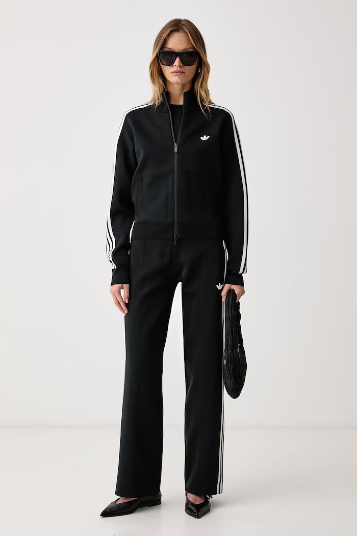 adidas Originals суичър с цип дамски Adilenium Season 6 Knit черен LH1939