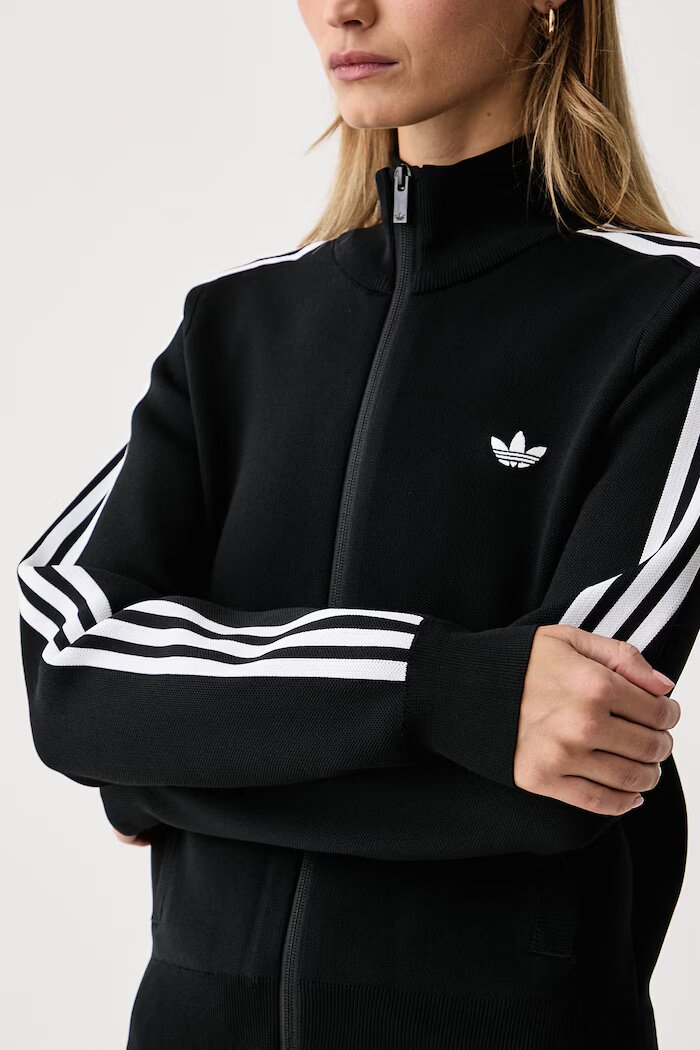 adidas Originals суичър с цип дамски Adilenium Season 6 Knit черен LH1939