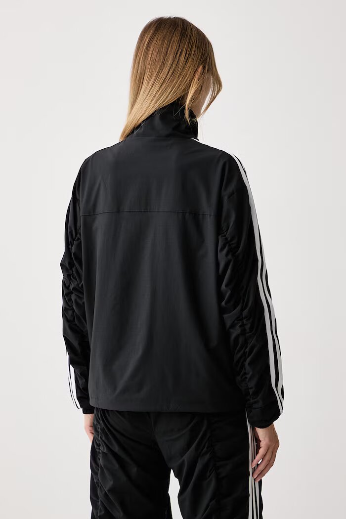 adidas Originals суичър с цип дамски Adilenium Season 6 Ruffled черен LH1932