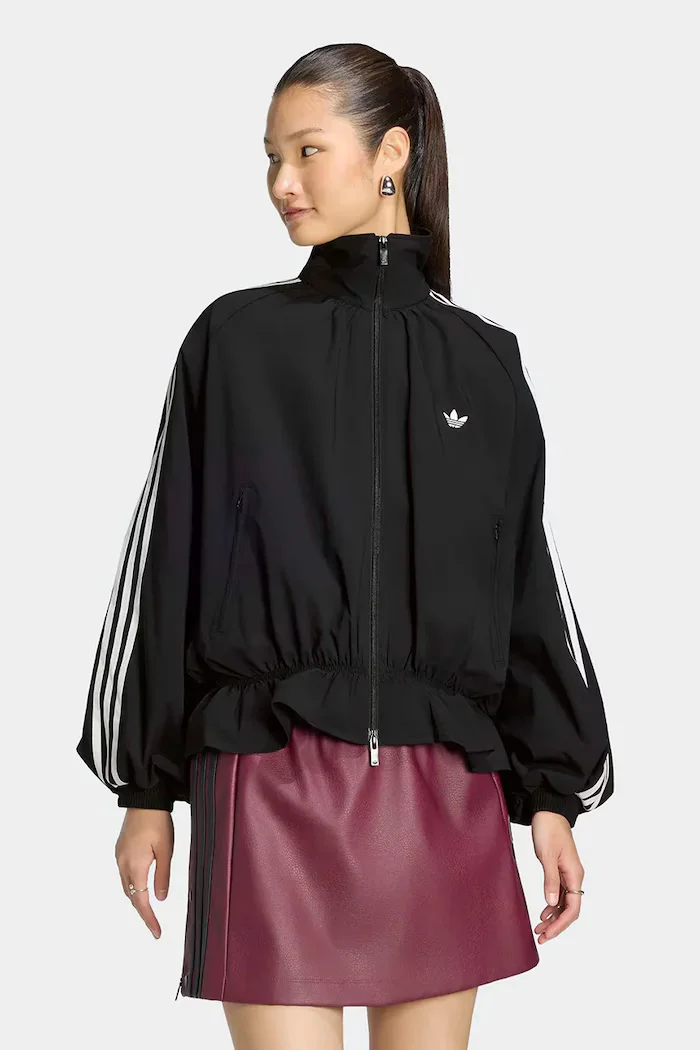 adidas Originals суичър с цип дамски Advanced Archive черен LG4075