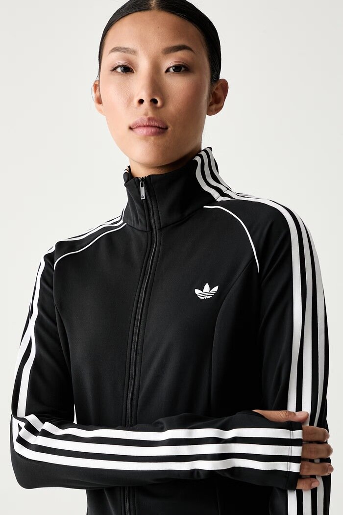 adidas Originals суичър с цип дамски Essentials черен KX8425