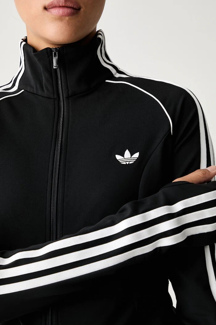 adidas Originals суичър с цип дамски Essentials черен KX8425