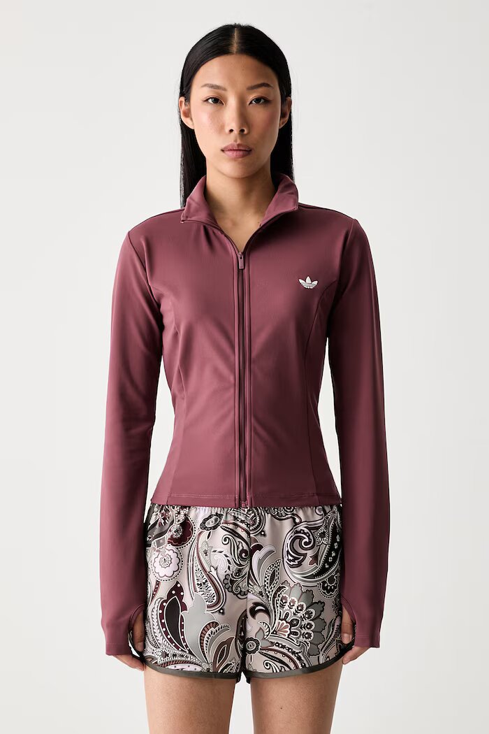 adidas Originals суичър с цип дамски Essentials червен KV9161
